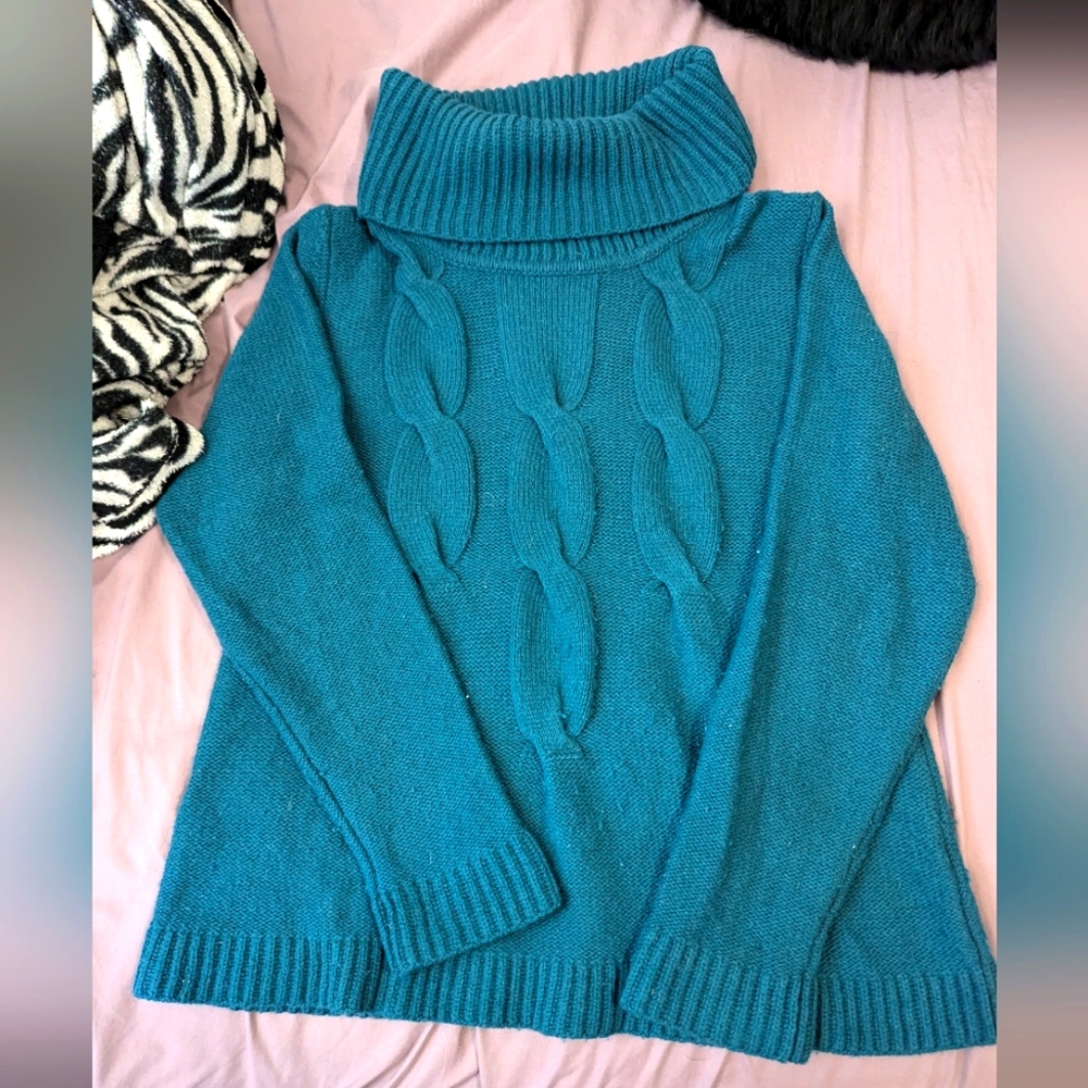 Teal Relativity Sweater